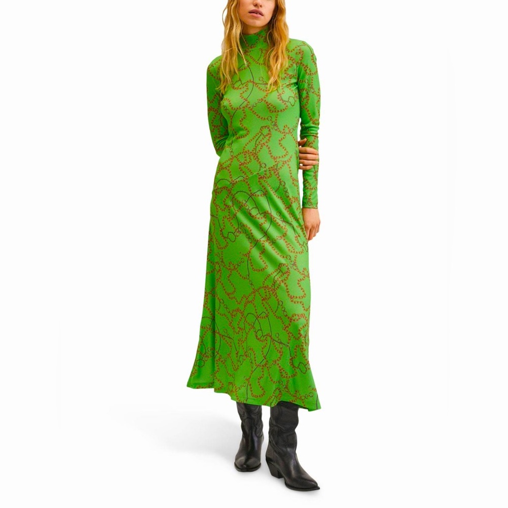 MANGO • Chain Print Dress